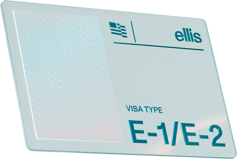E-1/E-2 visa card