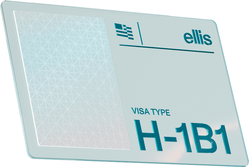 H-1B1 visa card